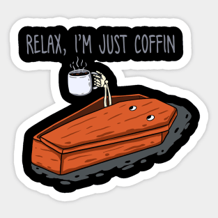 Just coffin Sticker